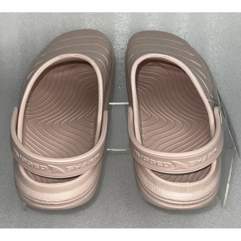 Rugged Shark Women's Comfort Eva Clog Sandals Baby Pink w/ Glitter‎ Size 10 NEW